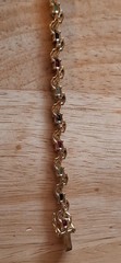 Vintage Jewelry Ross Simmons Gold Plated 925 Multi Gemstone Tennis Bracelet