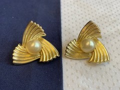 Vtg Clip-On Earring Lot Costume Jewelry Richelieu Lisner Monet Marvella Enamel