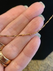 Necklace Danecraft 925 gorgeous twisted chain. Vintage. 29 in.