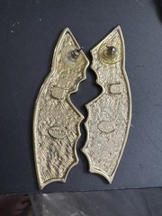 Vintage Park Lane Gold Tone Long Bat Wing Earrings
