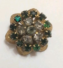 Lot Of 7 Vintage Brooches And Pins Gold And Silver Tone Variety