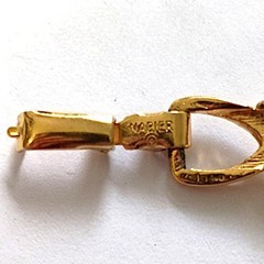 Napier Ornate Chain Link Bracelet Vintage Gold Tone Open Work Filigree Rococo
