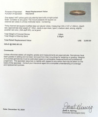 Natural Ruby 1.50 Carats 14k Yellow Gold Eternity Stacking Band Ring Size 5.20