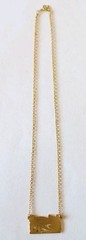 1976 Museum Of Modern Art (MMA) Goldtone Egyptian Revival Eye Of Horus Necklace