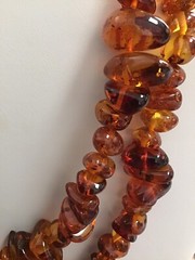 Vintage Natural Baltic Amber Chunk Necklace w/Inclusions 16” 74 Grams SALE!