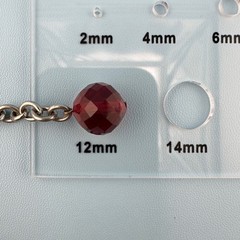 Vintage Red Glass Bead Choker Necklace Faceted Chunky Heavy Hand Knotted Czech?