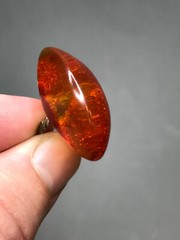 Natural OLD Antique 4.7 gr Cognac Honey Baltic Amber Stone Ring