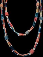 Vintage Multi-Strand Colorful Wood Bead Layered Statement Necklace Boho 70s…