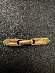 Vtg 1/20 12K GF B-S Articulated Jewelry Connector Piece Watch Bracelet Fob Link
