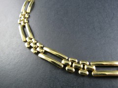 GOLD TONE NECKLACE 16.5″ (D10)