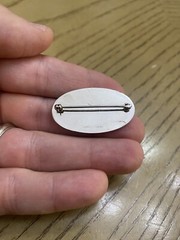 Vintage La Mode Art Deco Sterling Silver Monogrammed “USS GAINARD” Pin Brooch