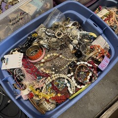 10 Pound Unsorted Tangled Jewelry Vintage Modern Wear Junk Treasure Hunt