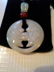 Faux Jade Necklace