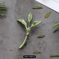 Vintage Green Color Plant Pearls Brooch Pin Flower Brooch For Women Jewelry Gift