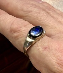 Vintage Bill Fretz STERLING & Onyx Men’s Ring Size 11.25 Modernist / Unisex