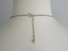 Vintage Collier Necklace Floralia Gold Tone 12.6 G/Adjustable Length 39 – 44 Cm