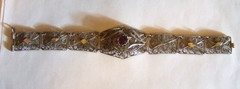 Silver Filigree Bracelet Elegant Estate Jewelry Vintage Style Seven Inches