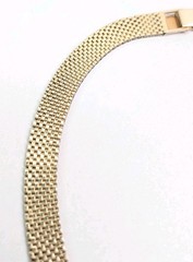 Vintage NANASI 12K Gold Filled Mesh Necklace 47 Grams 15.5 Inch Collar