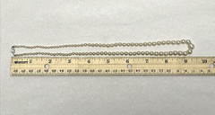 Vintage Graduated Akoya Cultured Pearl Necklace 18.5in 10K Filigree Clasp 14g