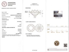 IGI Certified 3.00 Carat Diamond Platinum Engagement Ring