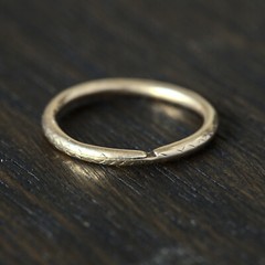 ANTIQUE GEORGIAN ENGLISH 15K GOLD SNAKE SNAKESCALE SPLIT RING PENDANT CONNECTOR