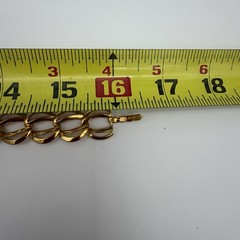 Vintage Napier Gold Tone Choker Link Chain Necklace Pat Number Mint