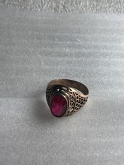 Tourmaline Rings silver 875 Russian Soviet Silver vintage USSR old