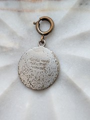 Vintage Hermès Paris “Sellier” Round Charm / Pendant