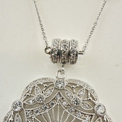 Joseph Esposito Necklace Art Deco Sterling Silver Magnetic Interchangeable 925