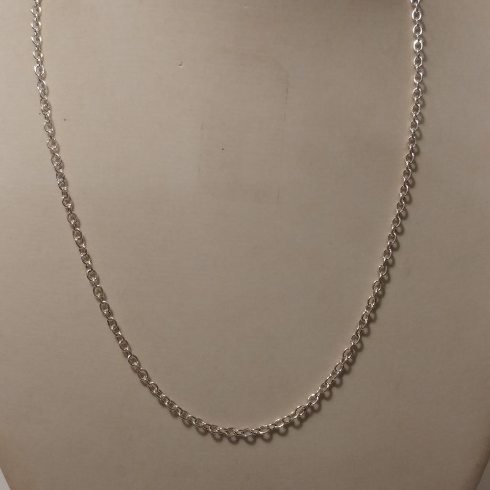 Silver Rolo Chain Necklace 2.5mm Chain with Extension 16″ to 18″