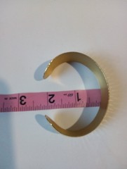 1/20 14k Gf Hammered Cuff Bracelet Gold Tone Made In USA