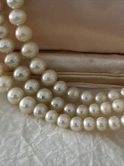 Vintage Pearl Necklace Three Strand Pearls Ciro Of Bond St London & New York