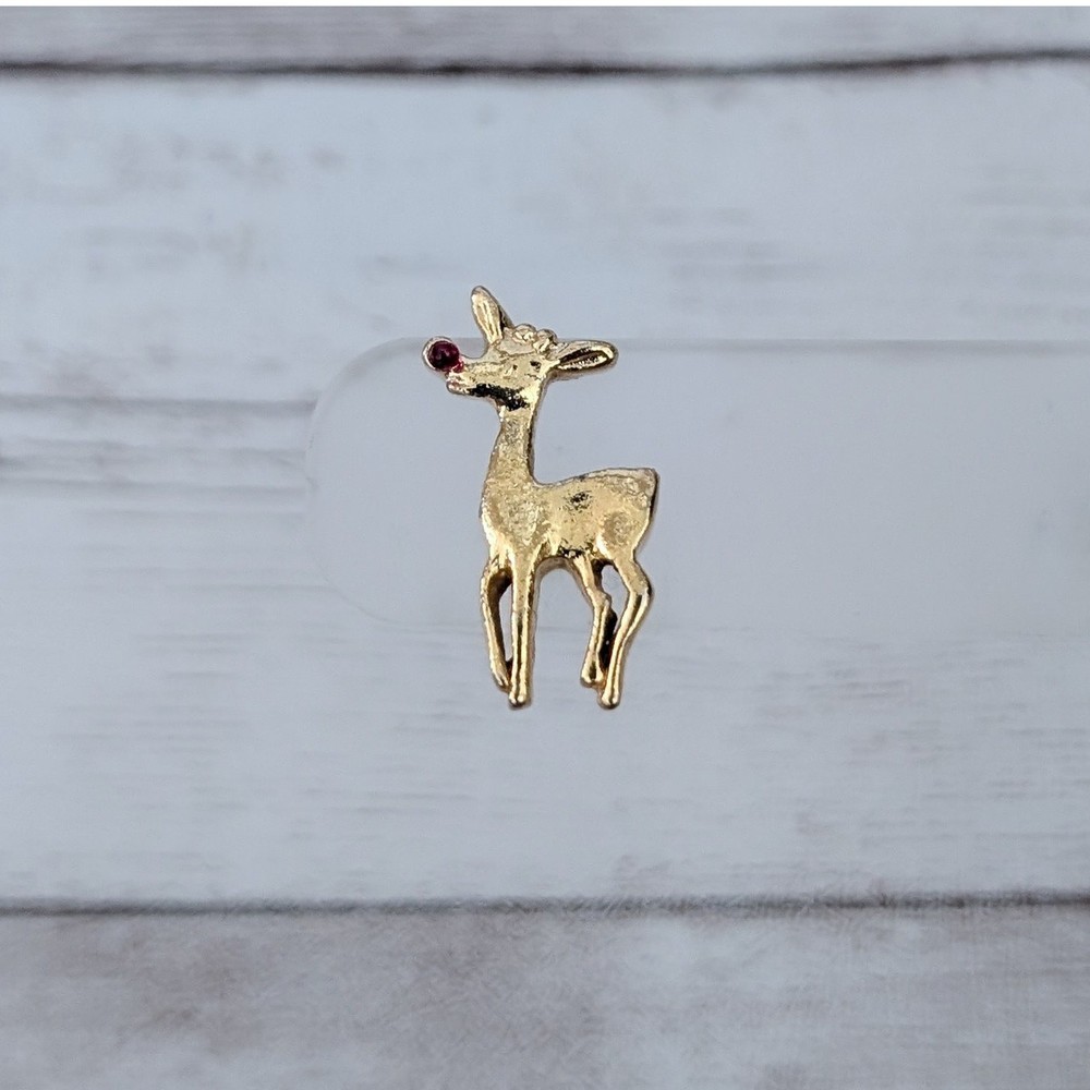 Vintage Pin / Brooch Rudolf the Red Nose Reindeer Christmas