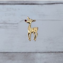 Vintage Pin / Brooch Rudolf the Red Nose Reindeer Christmas
