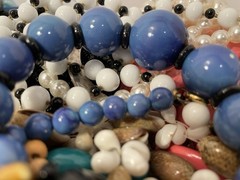 4Lb Mixed Mystery Jewelry Lot Vintage Mod Boho Bead Necklaces Bracelets Earrings