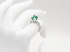 Vintage 1950s $8000 3.50ct AAA+++ Colombian Emerald Diamond Platinum Ring 6g