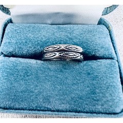 Vintage Sterling Silver Navajo Style Stacking Ring Bands Set of 2 Size 5