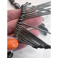 Vintage Sterling Silver Fringe Collar Necklace 101g Southwestern Brutalist