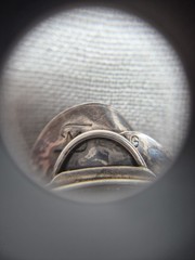 M STERLING MODERNIST 925 STERLING SILVER & Carnelian Agate BROOCH