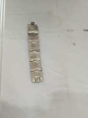 Alpaca MOP Silver Wide Bracelet Signed EGS GUAD JAL, HECHO EN MEXICO