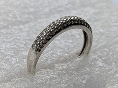 Vintage ring sterling silver 925 Size 6.5 Weight 1.41 g. Eternity Band.