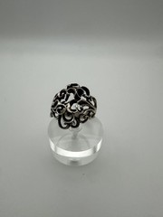 VTG Sterling Silver .925 Made in Mexico BOLD VICTORIAN SIZE 11.25, GRAMS 7.3