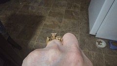 Vintage Bow Ring Size 6.5 – 14k HGE Gold Electroplate – Lind Maker Mark