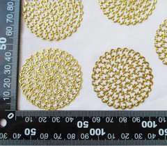 30pcs Round Brass Filigree Stamping 48mm DIY Craft Findings Wholesale Supplies