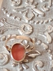 Vintage European Cameo Kt14 Gold Ring Size 6