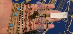 Vintage Mod Necklace Lot Of 62.dainty.simple.26 Signed Monet Avon Trifari J.crew