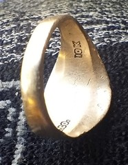 Vintage ArtDeco 1931 Bonner High School Signet Ring 10KGold 6 Grms Rare PreWWII