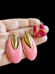 Pretty In Pink – 29 Piece Jewelry Lot – Trifari, Kors, Monet, J Crew, Avon ++