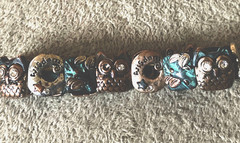 Winky OWL Costume Jewelry Linked Bracelet Stretchable Wisdom Rhinestone Eyes