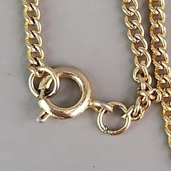 Vintage Chandelier Necklace Purple Rhinestone Gold Tone Filigree Lightweight 24″